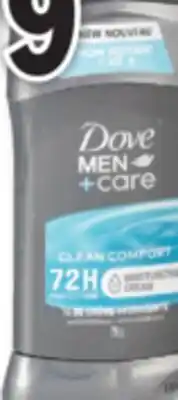 Familiprix Dove Men+Care clean comfort antiperspirant 76g offer
