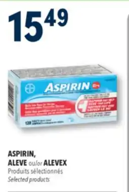 Familiprix ASPIRIN, ALEVE or ALEVEX Selected products offer