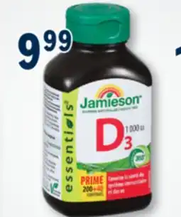 Familiprix Jamieson Essentials Vitamin D3 tablets 240un offer
