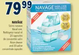 Familiprix NAVÄGE, Nasal care, Nose cleaner and 20 saline concentrate capsules offer