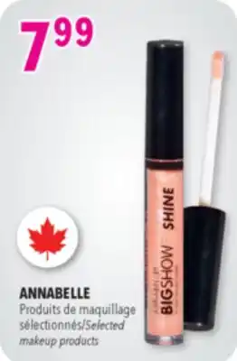 Familiprix ANNABELLE Selected makeup products offer