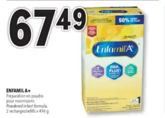 Familiprix Enfamil A+ eco-value pack refills milk-based infant formula 2un offer