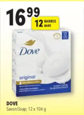 Familiprix DOVE, Savon, 12 x 106 g offer