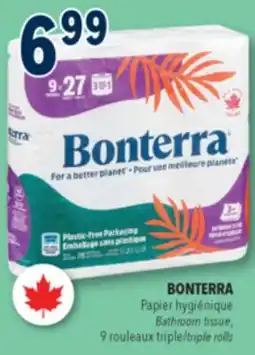 Familiprix BONTERRA Bathroom tissue 9 triple rolls offer