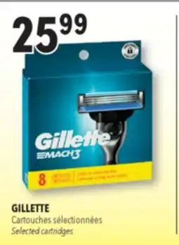 Familiprix GILLETTE, Cartouches Selected cartridges offer
