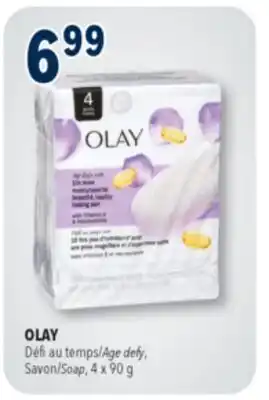 Familiprix OLAY, Age defy, Soap, 4 x 90 g offer