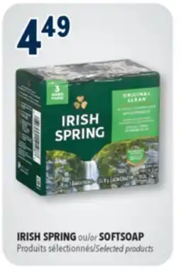 Familiprix IRISH SPRING or SOFTSOAP, Selected products offer