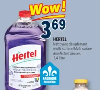Familiprix HERTEL, Multi surface disinfectant cleaner, 1,4 litre offer