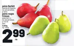 Metro POIRES BARTLETT | PEARS offer