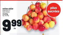 Metro CERISES RAINIER | RAINIER CHERRIES offer