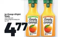 Metro JUS D'ORANGE RÉFRIGÉRÉ SIMPLY | SIMPLY REFRIGERATED ORANGE JUICE offer