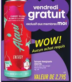 Metro BOISSON ÉNERGISANTE ALANI NU | ALANI NU ENERGY DRINK offer