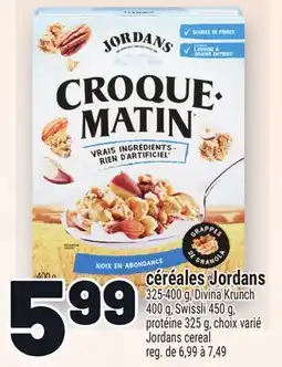 Metro CÉRÉALES JORDANS | JORDANS CEREAL offer