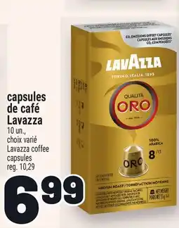 Metro CAPSULES DE CAFÉ LAVAZZA | LAVAZZA COFFEE CAPSULES offer