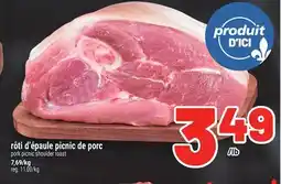 Metro RÔTI D'ÉPAULE PICNIC DE PORC | PORK PICNIC SHOULDER ROAST offer
