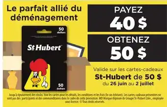 Metro CARTES-CADEAUX ST-HUBERT offer