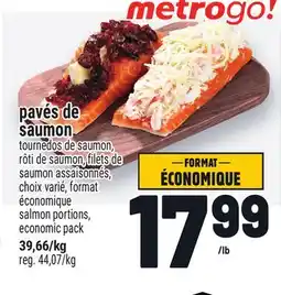 Metro PAVÉS DE SAUMON | SALMON PORTIONS offer