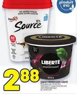 Metro YOGOURT MÉDITERRANÉE LIBERTÉ | LIBERTÉ MÉDITERRANÉE YOGURT offer