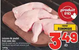 Metro CUISSES DE POULET FRAIS AVEC DOS | FRESH CHICKEN LEGS WITH BACK offer