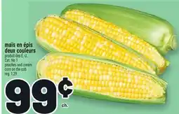 Metro MAÏS EN ÉPIS DEUX COULEURS | PEACHES AND CREAM CORN ON THE COB offer