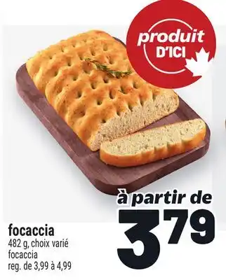 Metro FOCACCIA | FOCACCIA offer