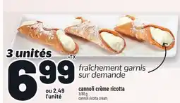 Metro CANNOLI CRÈME RICOTTA | CANNOLI RICOTTA CREAM offer