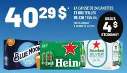 Metro LA CAISSE DE 24 CANETTES ET BOUTEILLES offer