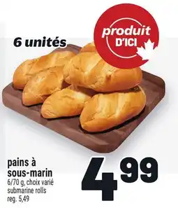 Metro PAINS À SOUS-MARIN | SUBMARINE ROLLS offer