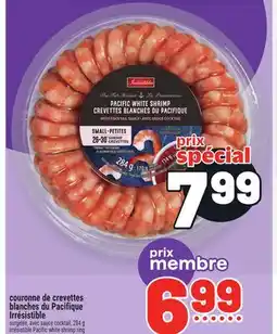 Metro COURONNE DE CREVETTES BLANCHES DU PACIFIQUE IRRÉSISTIBLE | IRRÉSISTIBLE PACIFIC WHITE SHRIMP RING offer