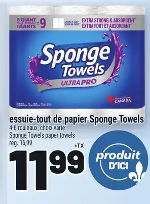 Metro ESSUIE-TOUT DE PAPIER SPONGE TOWELS | SPONGE TOWELS PAPER TOWELS offer
