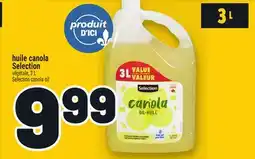 Metro HUILE CANOLA SELECTION | SELECTION CANOLA OIL offer