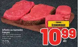 Metro BIFTECKS OU TOURNEDOS FRANÇAIS | FRENCH STYLE STEAKS OR TOURNEDOS, ECONOMIC PACK offer