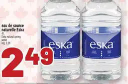 Metro EAU DE SOURCE NATURELLE ESKA | ESKA NATURAL SPRING WATER offer