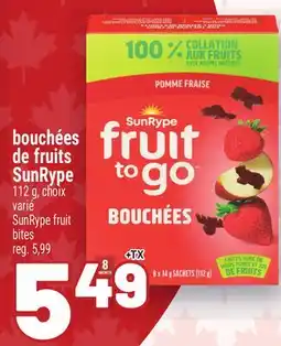 Metro BOUCHÉES DE FRUITS SUNRYPE | SUNRYPE FRUIT BITES offer