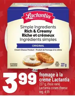Metro FROMAGE À LA CRÈME LACTANTIA | LACTANTIA CREAM CHEESE offer