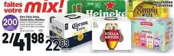 Metro BIÈRE STELLA ARTOIS, CORONA EXTRA, HEINEKEN | BEER offer