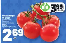 Metro TOMATES ROUGES EN GRAPPE | STEMMED RED TOMATOES offer