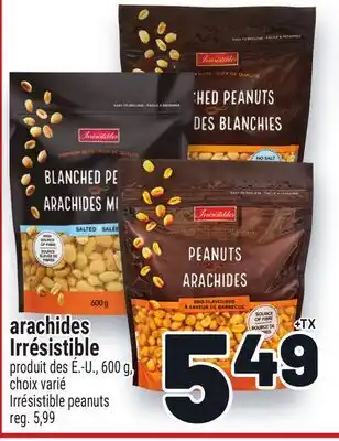 Metro ARACHIDES IRRÉSISTIBLE | IRRÉSISTIBLE PEANUTS offer