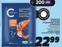 IGA COMPLIMENTS FROZEN COOKED ECUADOR WHITE SHRIMP offer