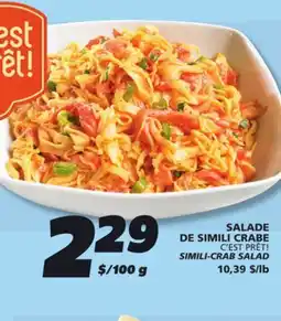 IGA C'EST PRÊT! SIMILI-CRAB SALAD offer