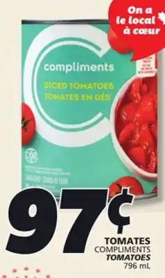 IGA COMPLIMENTS TOMATOES offer