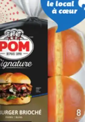 IGA POM SIGNATURE ENGLISH MUFFINS, HAMBURGER offer