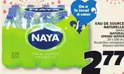 IGA NAYA NATURAL SPRING WATER offer