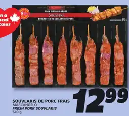 IGA MARCANGELO FRESH PORK SOUVLAKIS offer