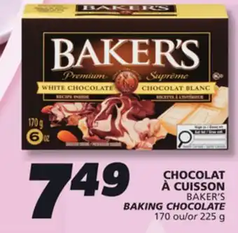 IGA BAKER'S BAKING CHOCOLATE offer
