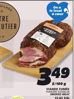 IGA FUMOIRS GOSSELIN SMOKED MEAT offer