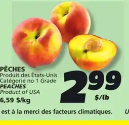 IGA PEACHES offer