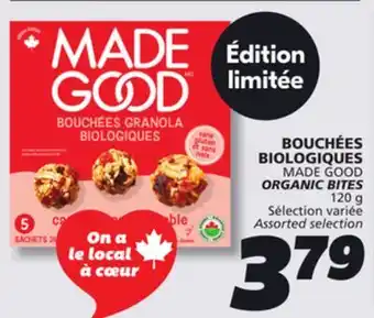 IGA MADE GOOD ORGANIC BITES offer