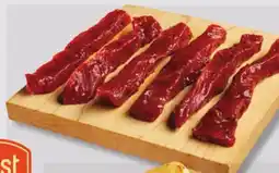 IGA C'EST PRÊT! À CUIRE FRESH MARINATED BEEF STRIPS offer