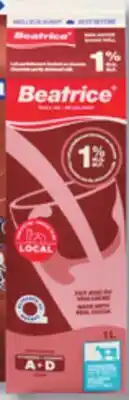 IGA BEATRICE CHOCOLATE MILK offer